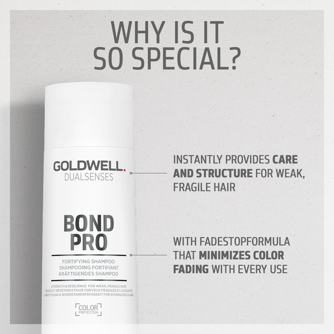 Tall 1000 ml professional bottle of bond-repair fortifying shampoo, white label