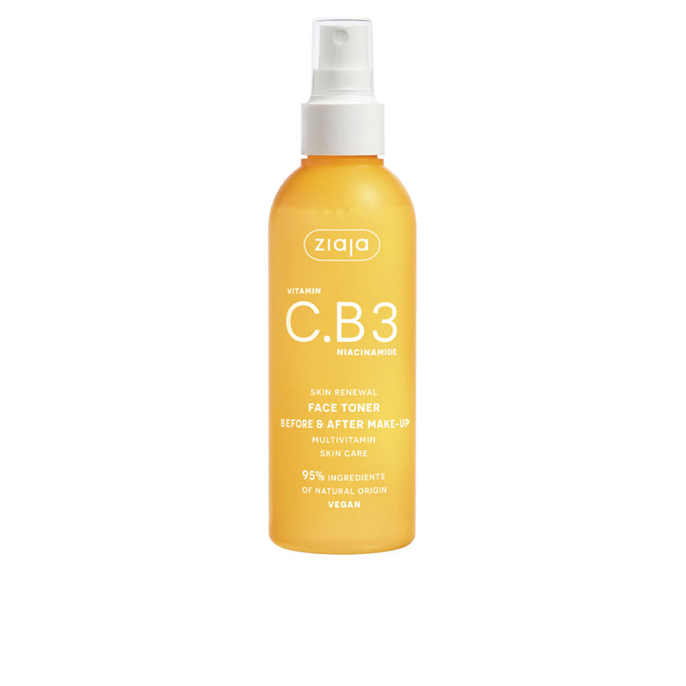 Clear spray bottle of vitamin C and niacinamide facial toner, 190 ml