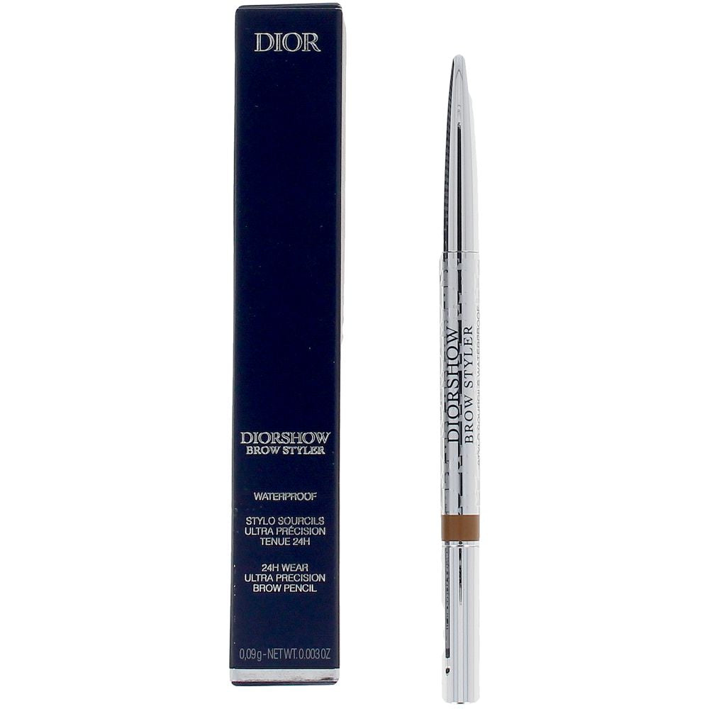 Retractable chestnut brow pencil with spoolie, 0.09 g, creamy tip