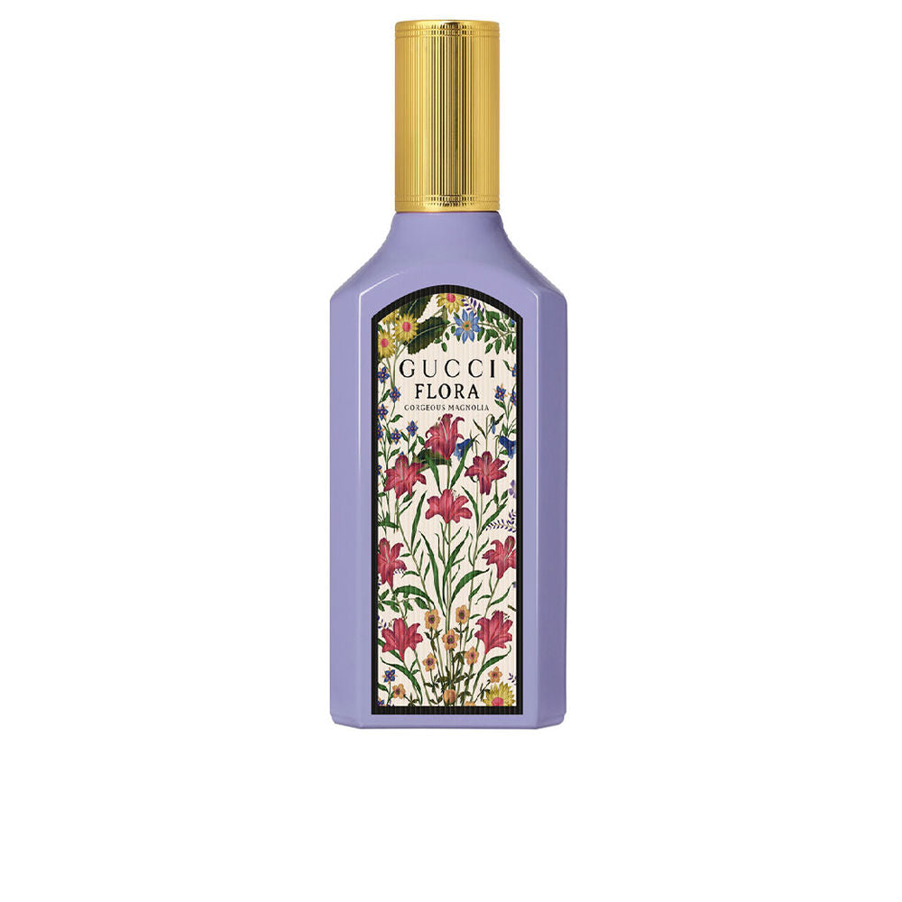 Glass bottle of floral magnolia Eau de Parfum, 50 ml, spray cap
