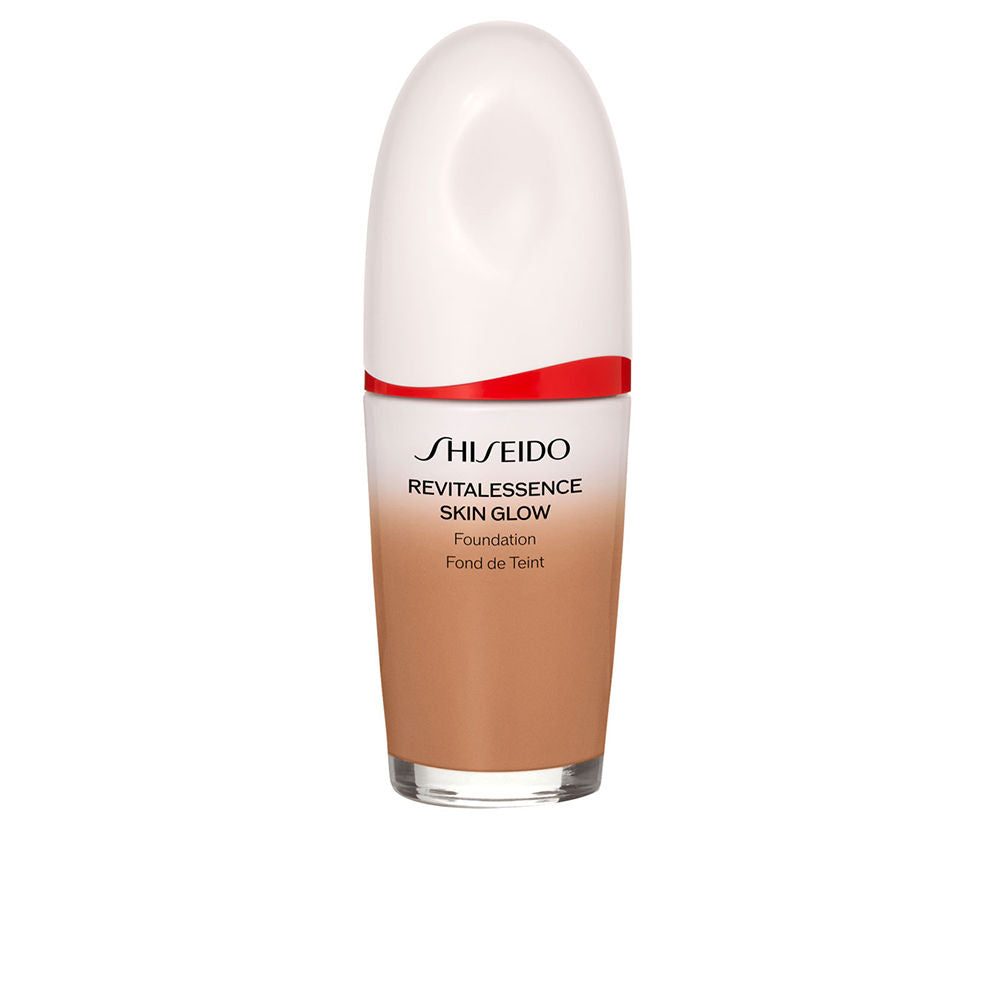 30 ml glass bottle of lightweight radiant fluid foundation, shade 120, luminous finish