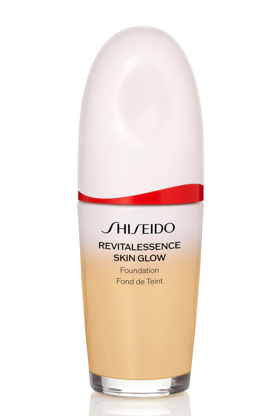 30 ml pump bottle of lightweight luminous foundation, sheer warm shade, 250