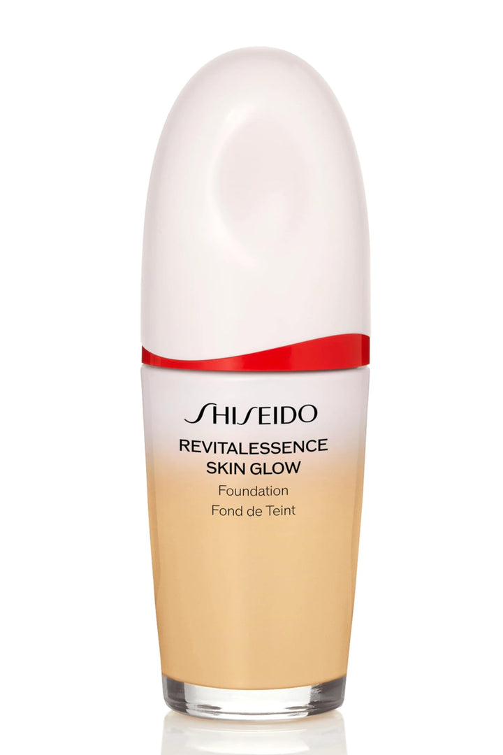 30 ml pump bottle of lightweight luminous foundation, sheer warm shade, 250