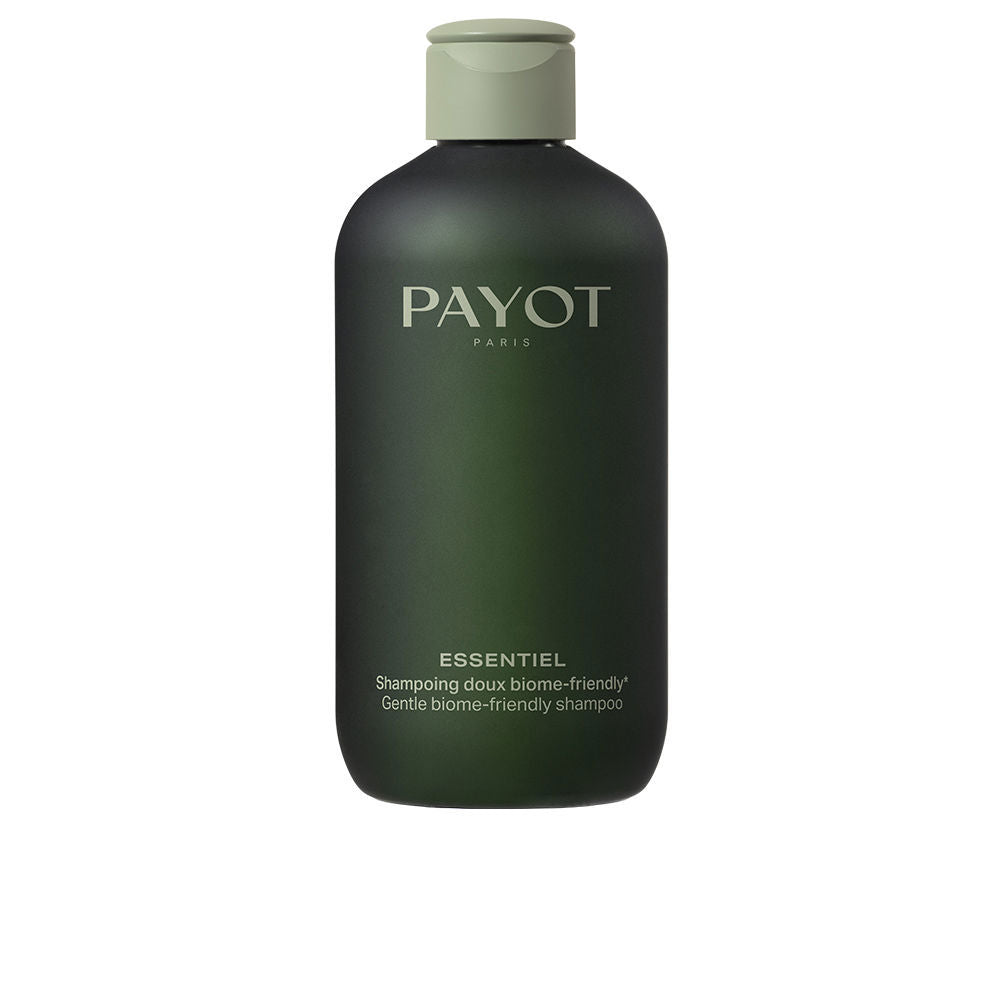280 ml gel shampoo bottle, clear gel, pump dispenser, biome-friendly label