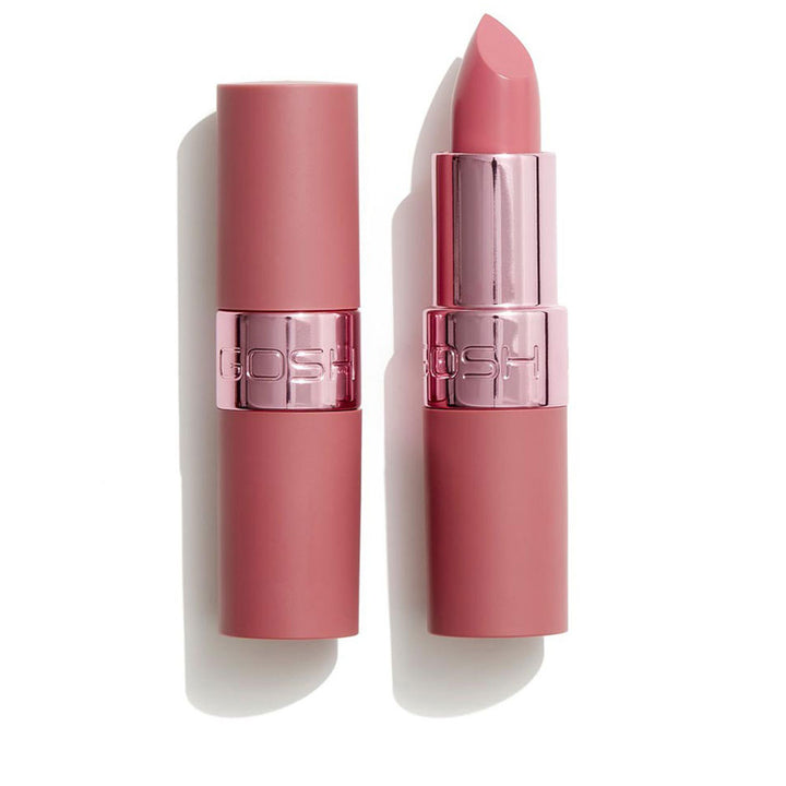 Semi-matte pink cream lipstick stick, 3.5 g, rose shade