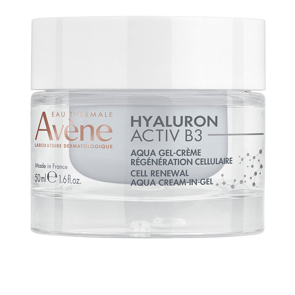 50 ml hydrating hyaluronic gel-cream in reusable jar, light gel texture