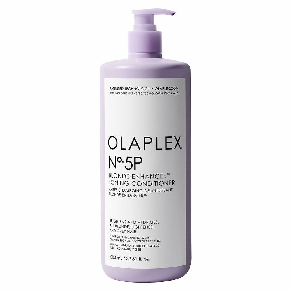 Tall conditioner bottle for blond and grey hair; 1000 ml, silver-lilac label