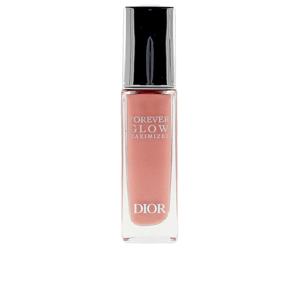 11 ml rosy liquid illuminator in slender glass vial, pearlescent finish