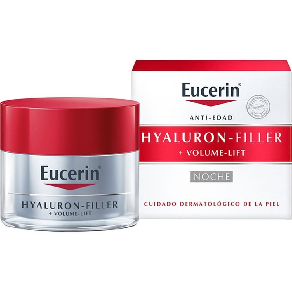 50 ml night cream jar, pale off‑white cream, clinical packaging