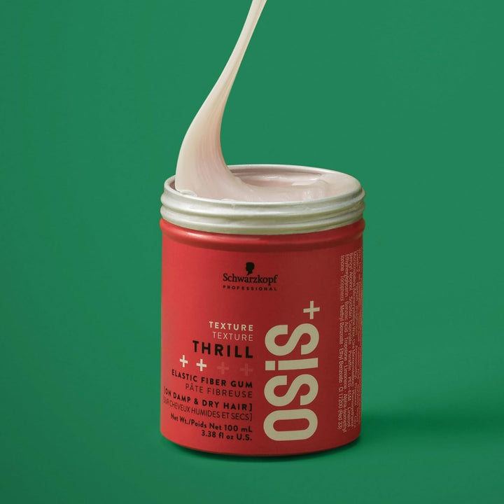 100 ml tube of fibre styling gum for textured, reworkable hair styles
