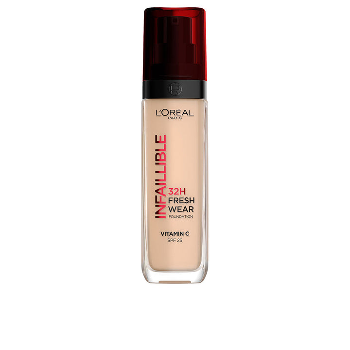 30 ml pump bottle of lightweight long‑wear fluid foundation with SPF 25