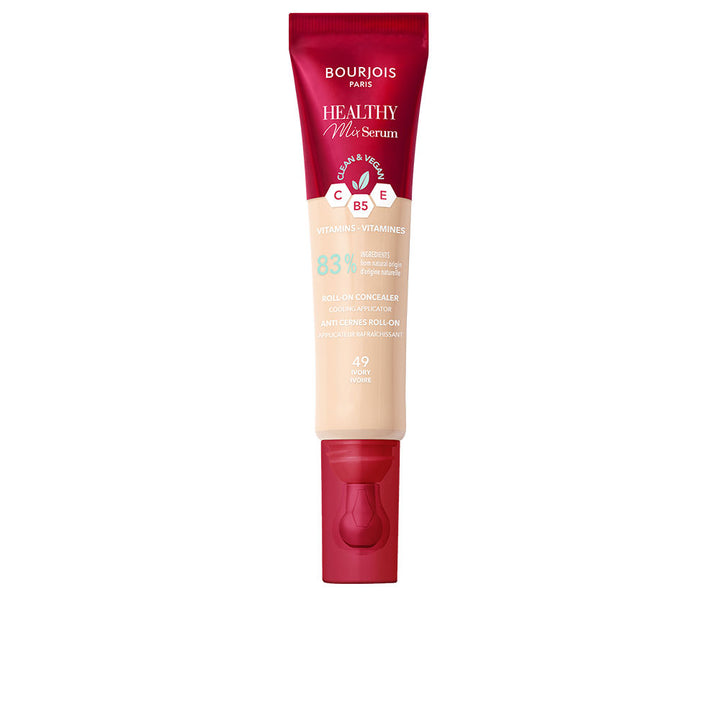 Compact tube of Bourjois Healthy Mix Serum Liquid Concealer with roll-on applicator