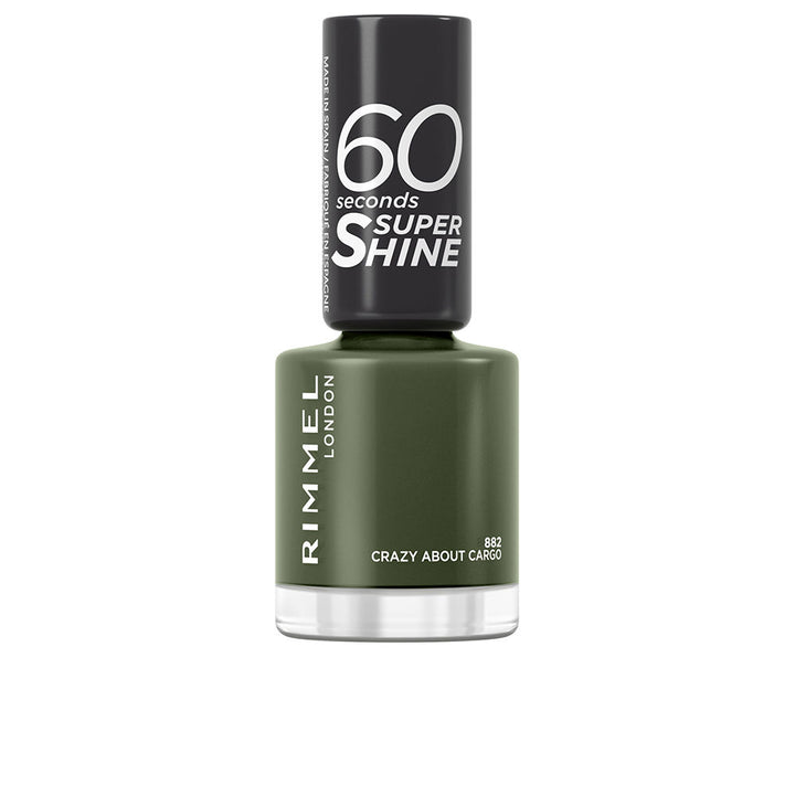 8 ml high-gloss red nail polish bottle with precision brush, Unisex