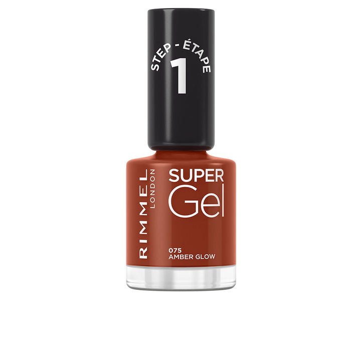 12 ml bottle of amber-glow gel-effect nail polish, high-shine finish