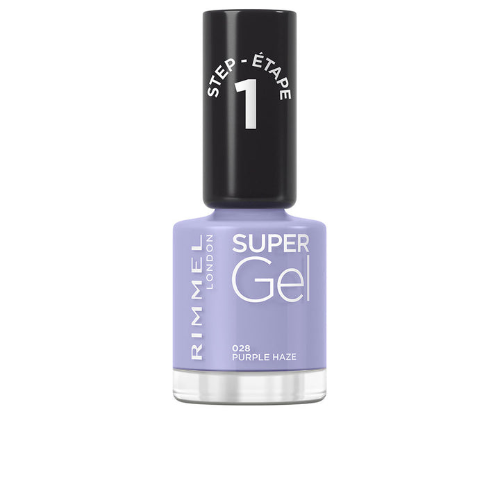 12 ml purple gel‑effect nail polish bottle, high gloss finish