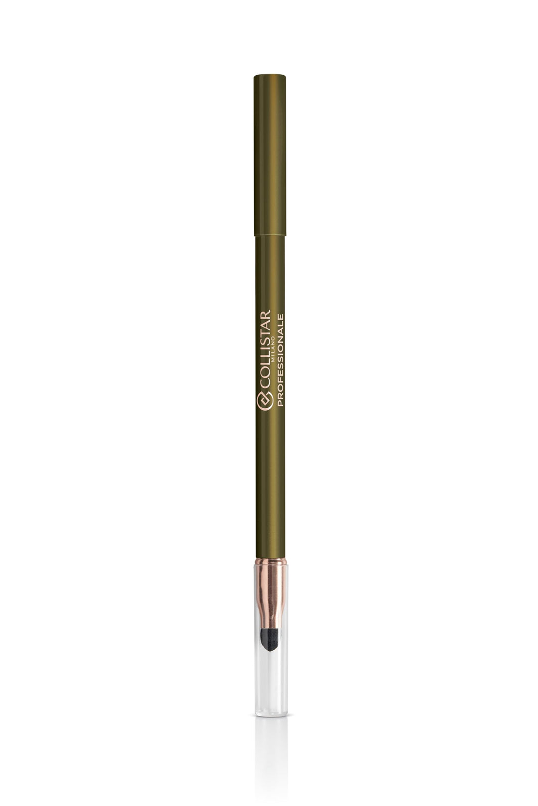 Forest green retractable eye pencil with smudger, Unisex makeup