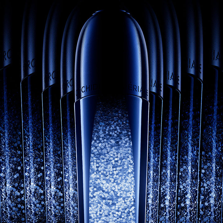 Elegant serum bottle of Orchidée Impériale Micro-Lift Concentrate by Guerlain