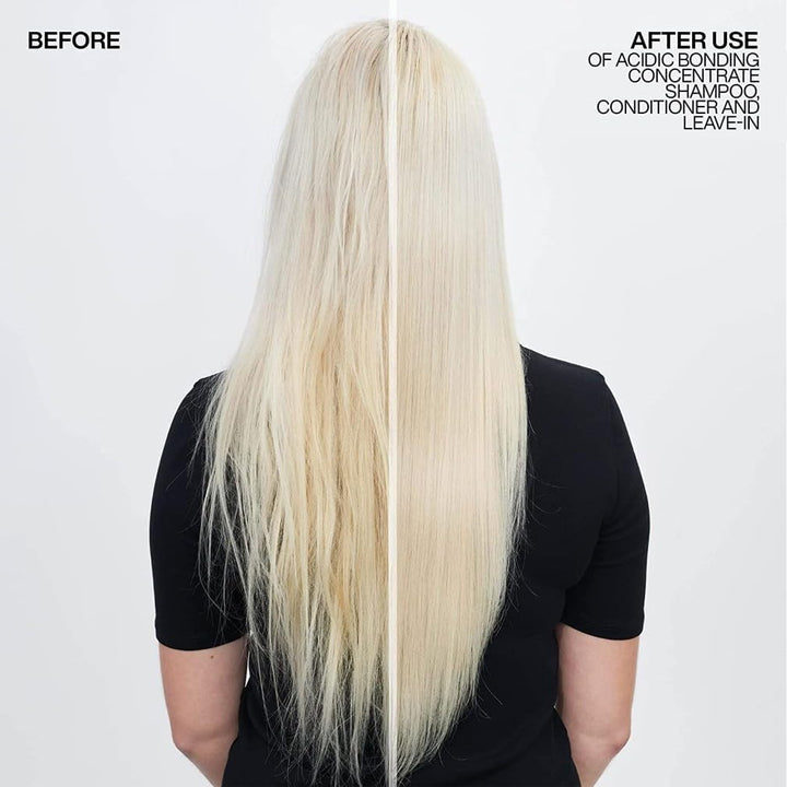 500 ml bottle of concentrated Acidic Bonding shampoo for dyed, damaged hair