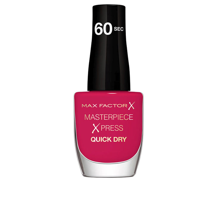 8 ml pink fast‑dry cream nail polish bottle, shade Hot Hibiscus