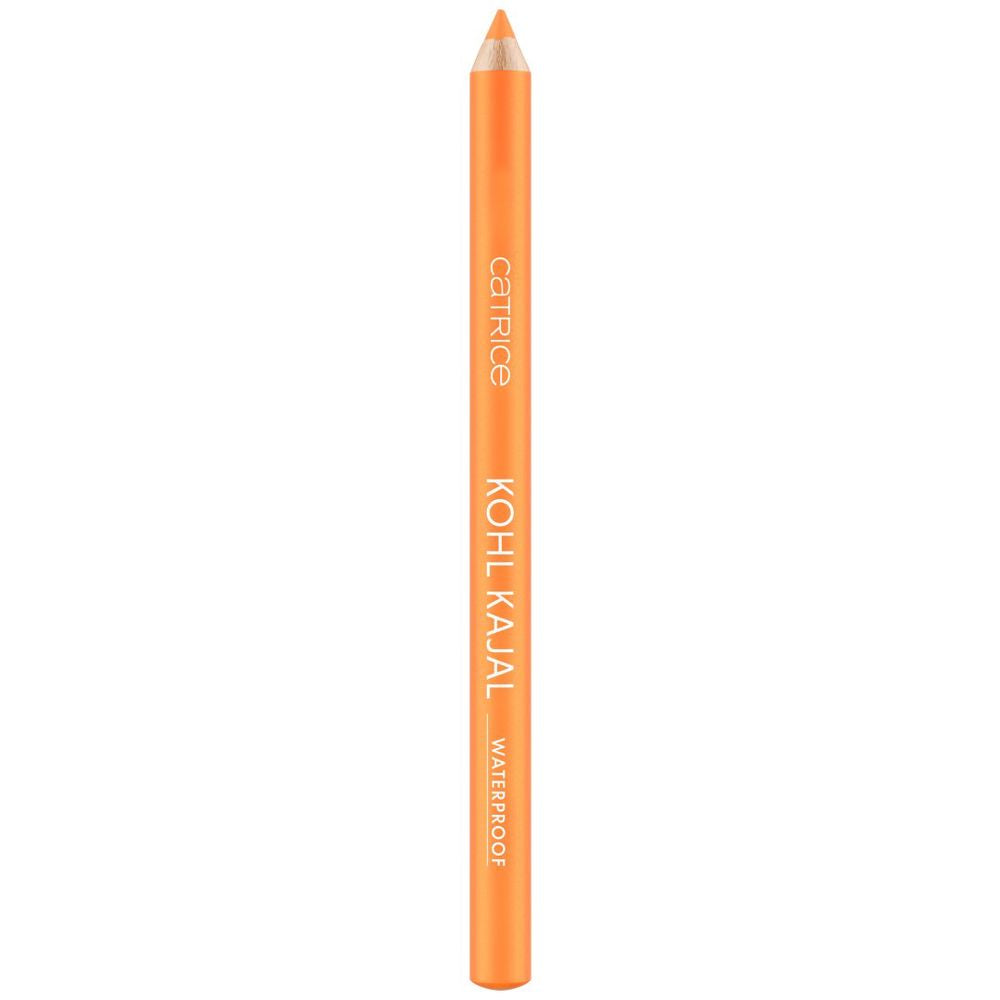 Orange kohl kajal pencil in wooden barrel, 0.78 g, waterproof