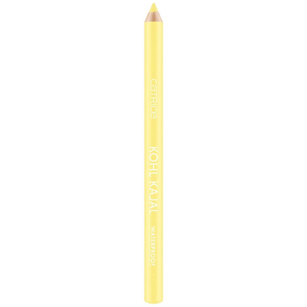 Yellow wooden kohl kajal pencil, 0.78 g, waterproof, vegan