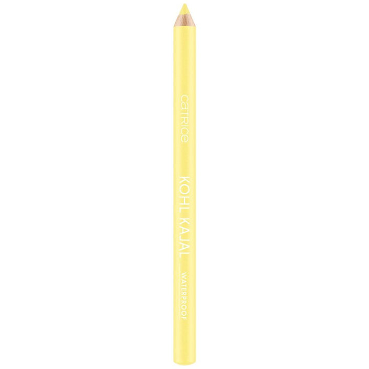 Yellow wooden kohl kajal pencil, 0.78 g, waterproof, vegan