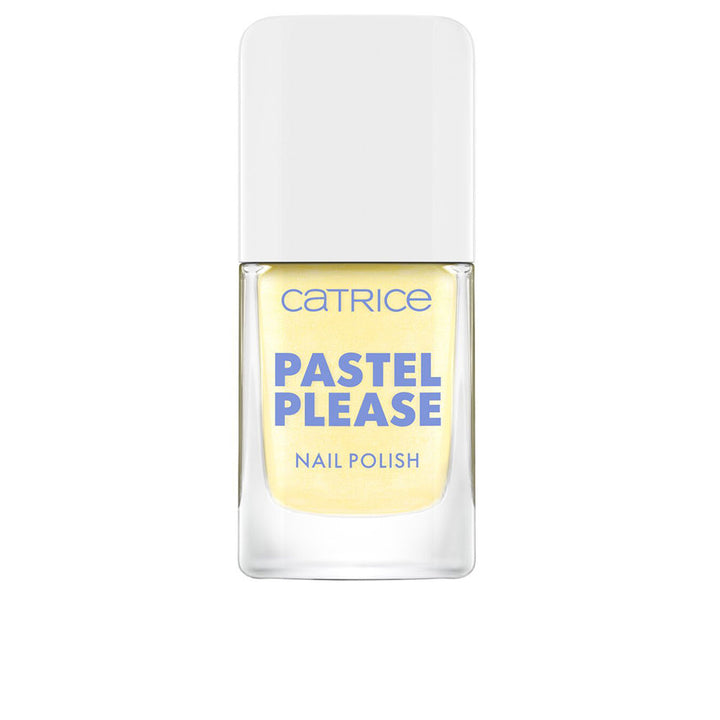 Small bottle of pastel pink nail polish with subtle shimmer, 10.5 ml