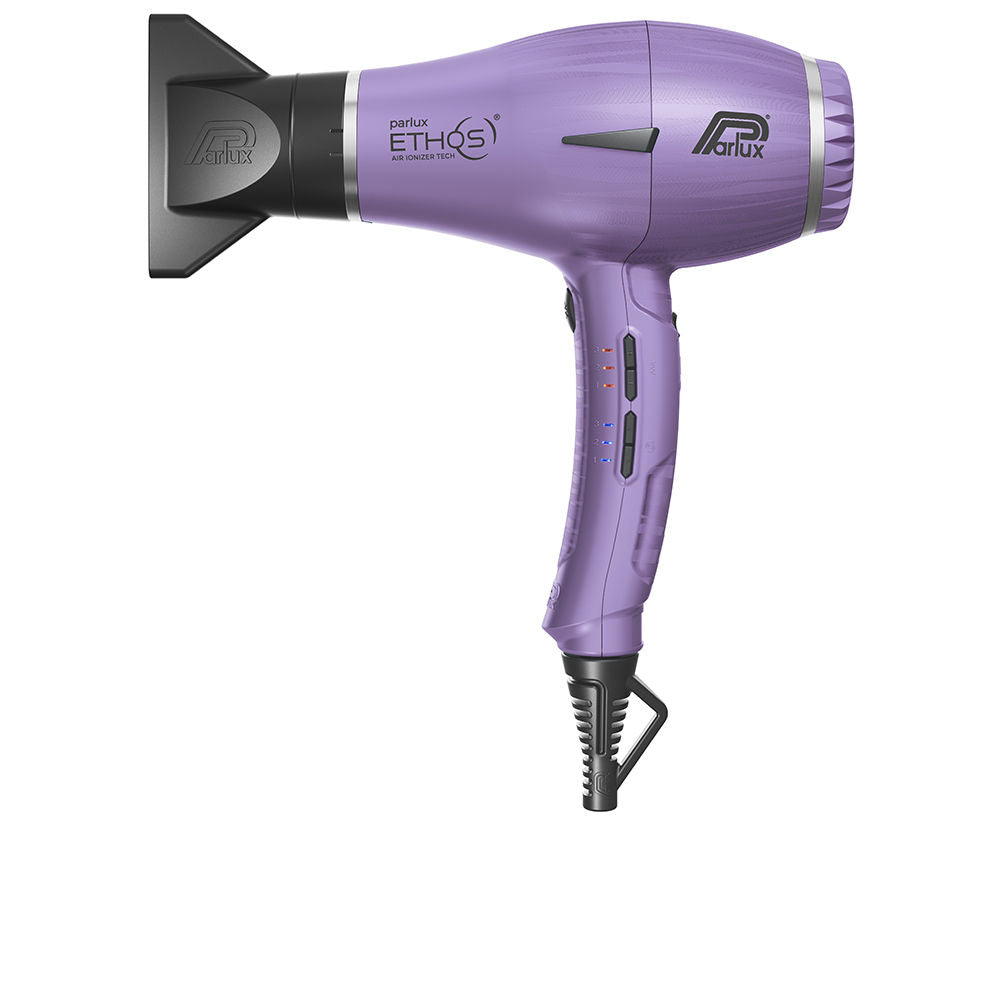 Lilac professional hair dryer with digital display and narrow nozzle, Unisex