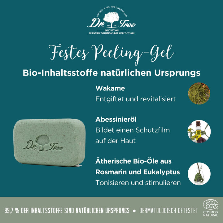 Compact set: solid shampoo bar and solid body gel in travel-ready pouch, Unisex