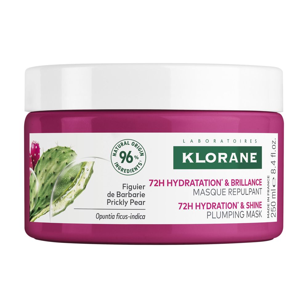 250 ml tube of creamy prickly pear hair mask for dry hair, neutral packaging