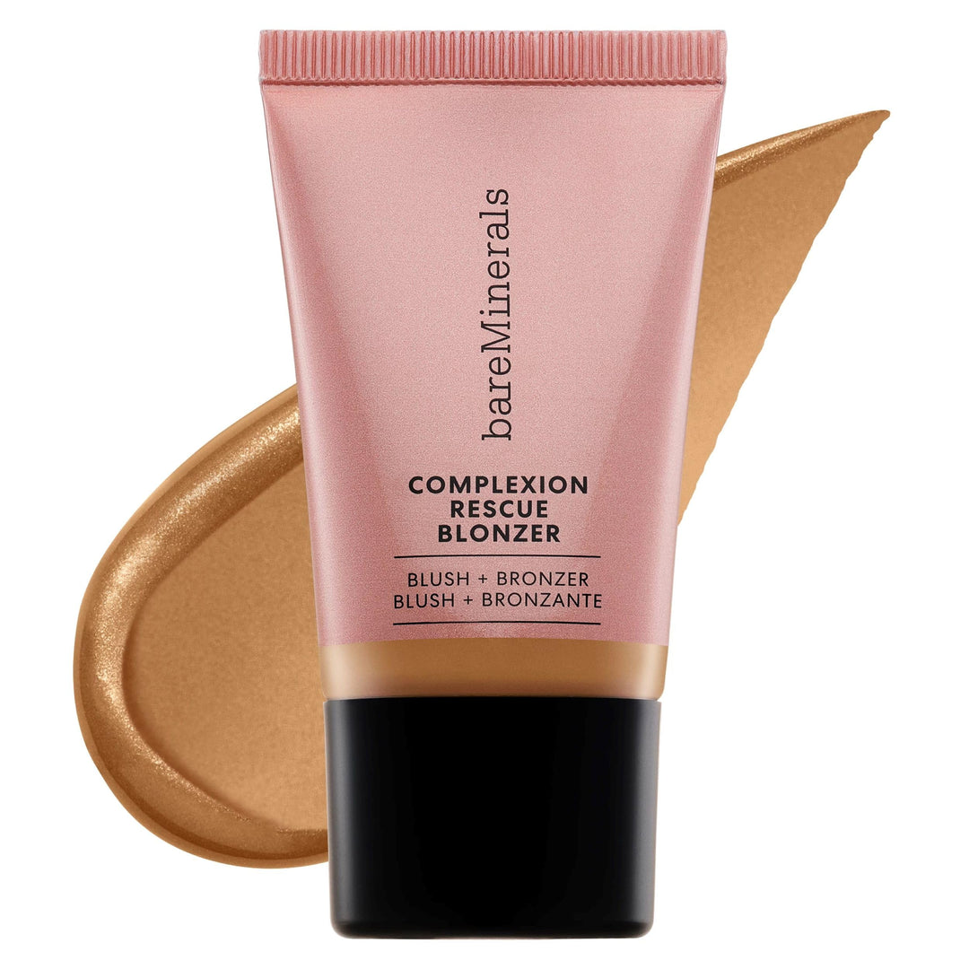 Compact tube of gel‑cream blush‑bronzer in Kiss of Spice, 15 ml, warm rose bronze