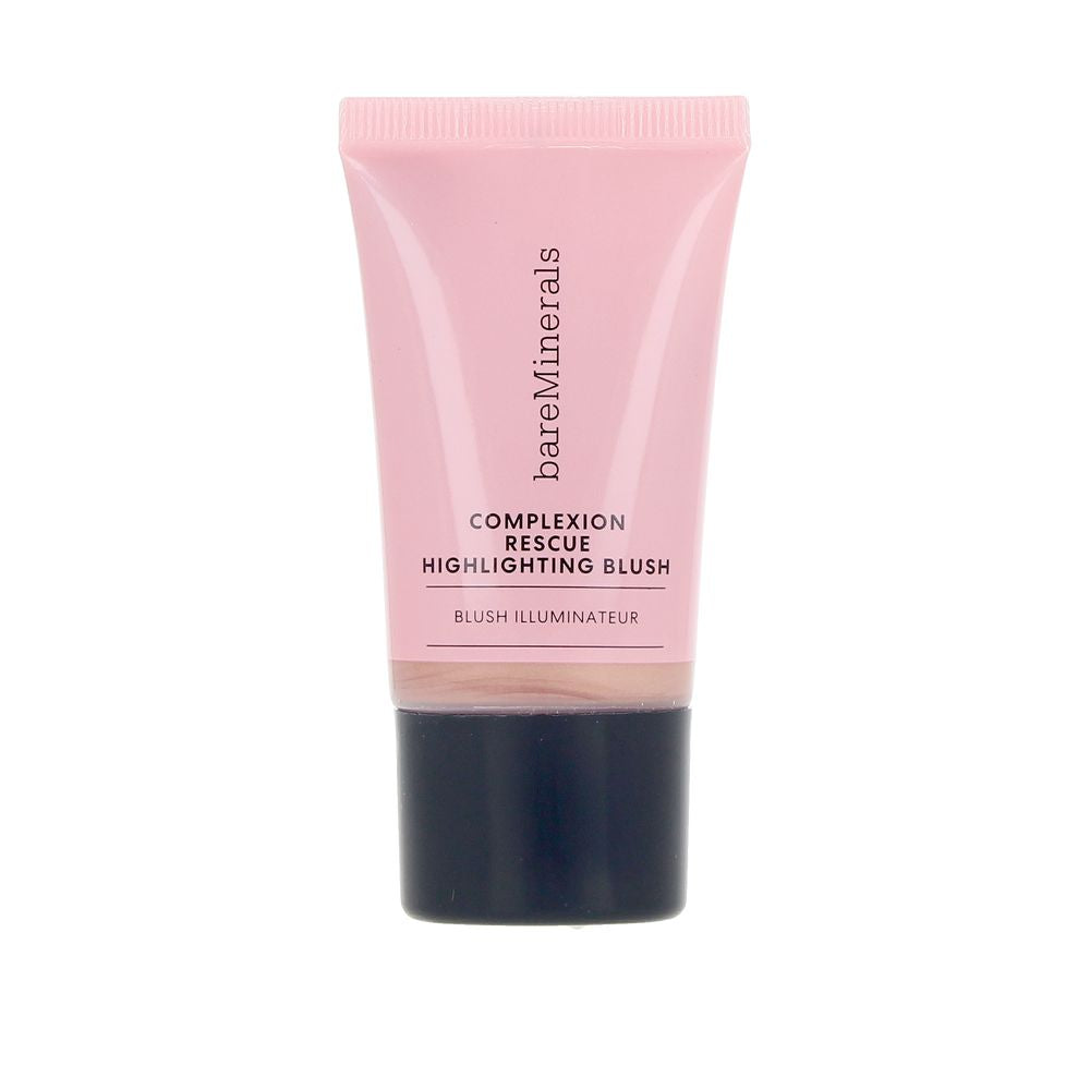 Bare Minerals Pink gel-cream highlighting blush in tube packaging with black screw cap, matte plastic finish