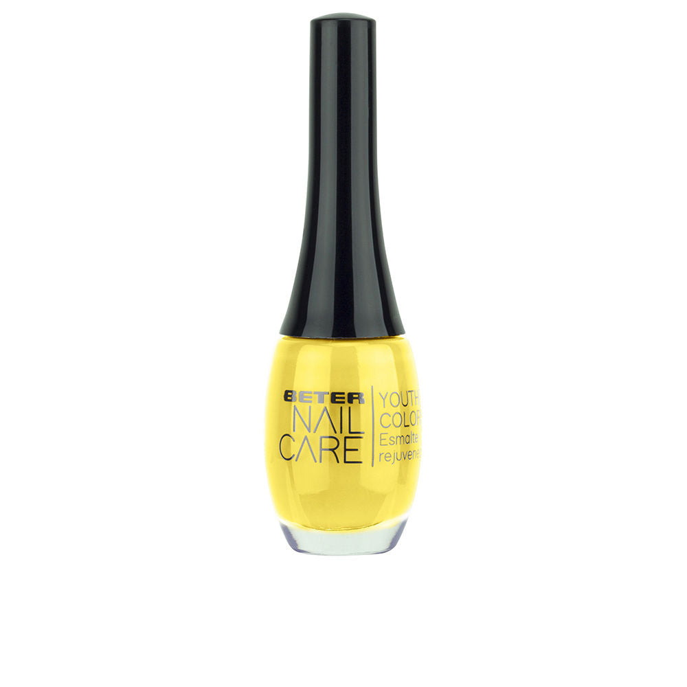 11 ml yellow rejuvenating nail polish bottle, glossy finish, Unisex
