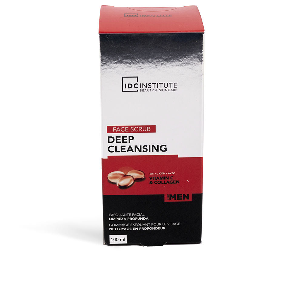 IDC Institute Red, white, and black rectangular cardboard box with capsule image and text labels