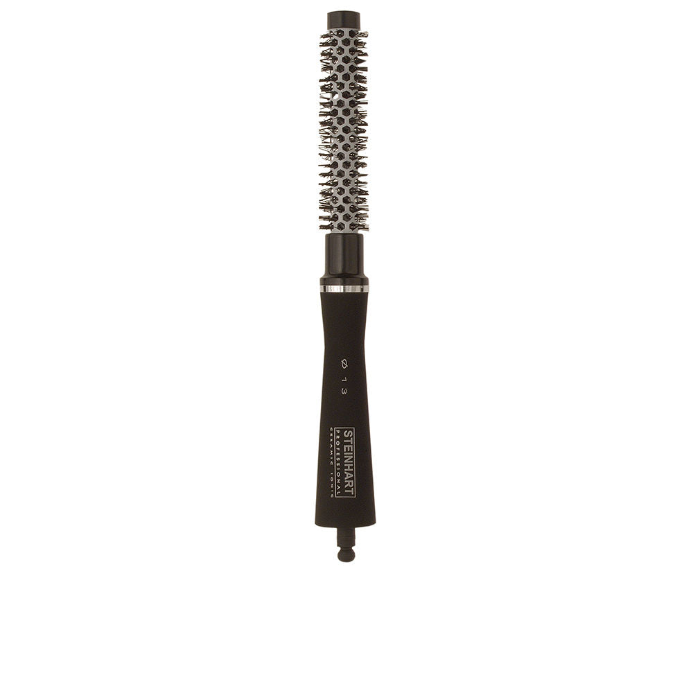 Ceramic round hair brush with ergonomic handle; nine barrel sizes available, Unisex