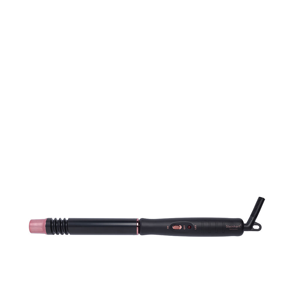 Black 25 mm spiral‑tip ceramic curling iron with ergonomic handle and swivel cord
