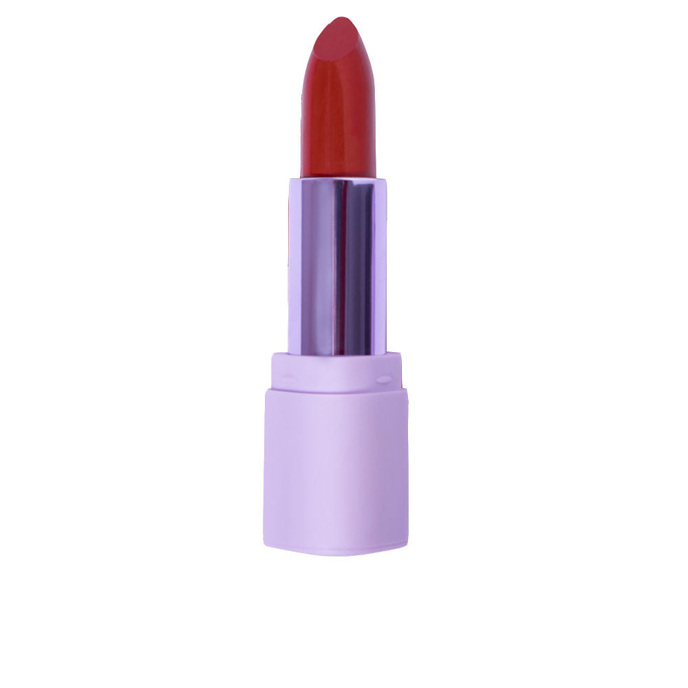 Red creamy lipstick stick, 3 g, semi‑sheen finish, unisex