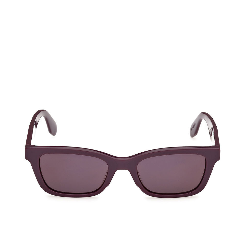 Unisex acetate navigator sunglasses, purple-accented square 53 mm lenses