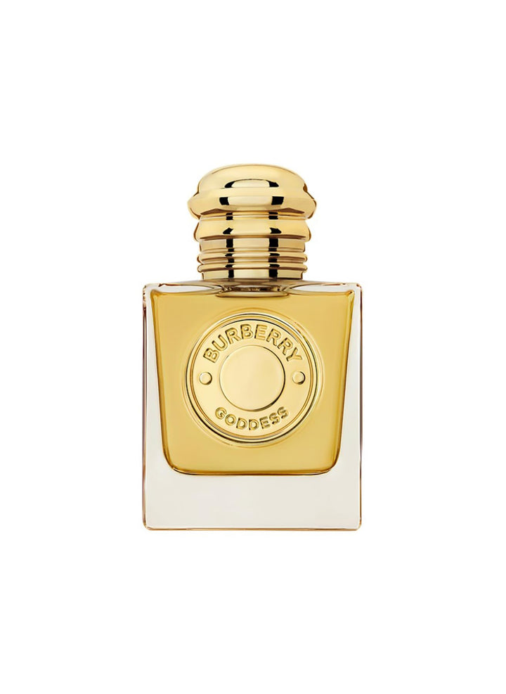 Square beige refillable bottle with gold medallion, 50 ml aromatic woody perfume for Women