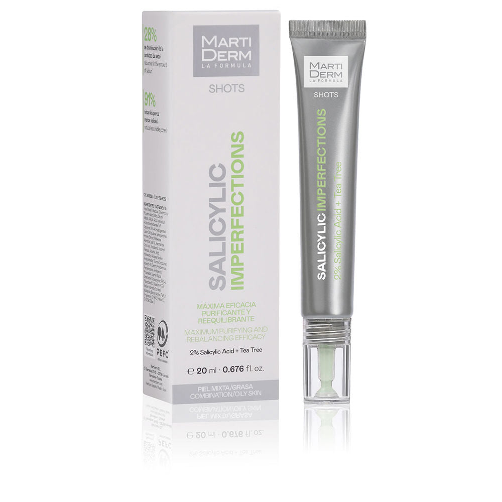 Tube of Martiderm clarifying gel for balanced, non‑alcohol skincare
