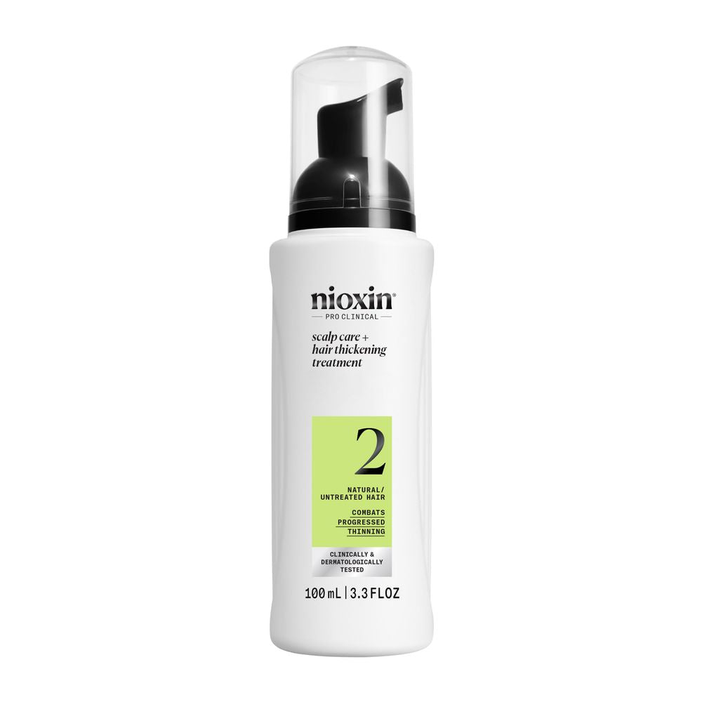 Nioxin System 2 densifying leave-in serum bottle for thinning, natural hair