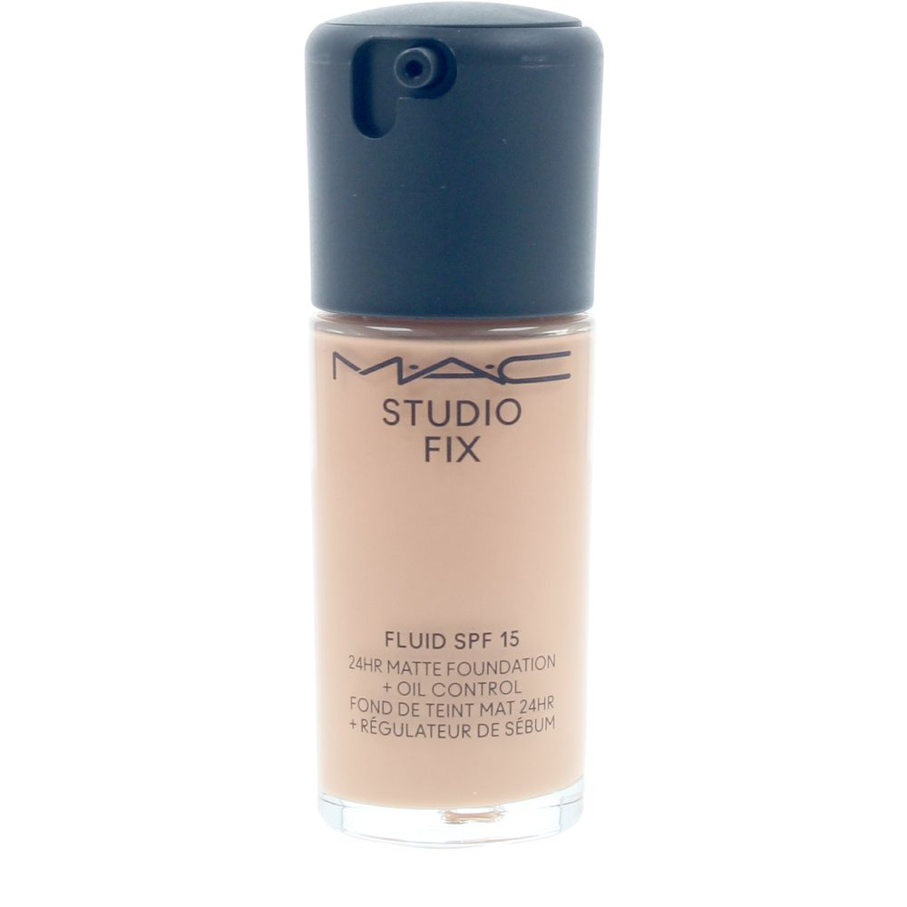 30 ml mattifying fluid foundation bottle, neutral beige shade, SPF 15, Unisex