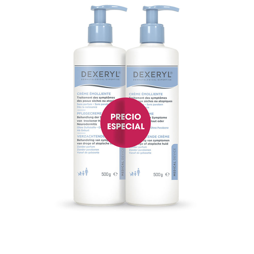 Tube of Dexeryl Duo Emollient Cream for baby dry and sensitive skin, fragrance-free