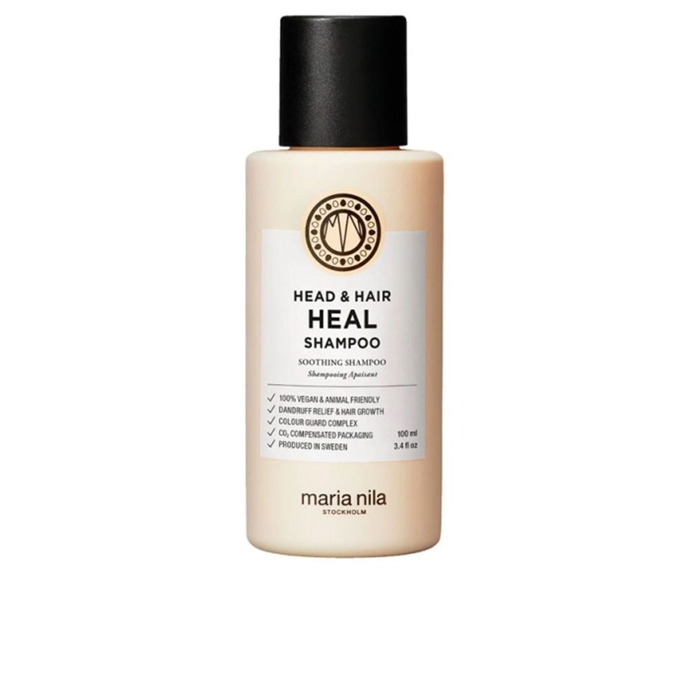 100 ml shampoo bottle — aloe and peptide scalp formula, Unisex