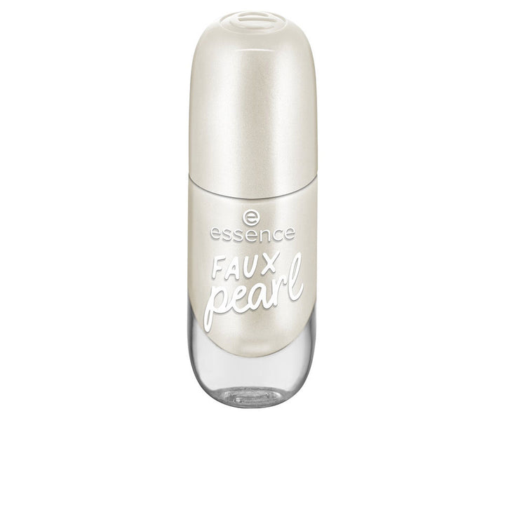 8 ml pearl-finish gel-effect nail polish bottle with wide brush