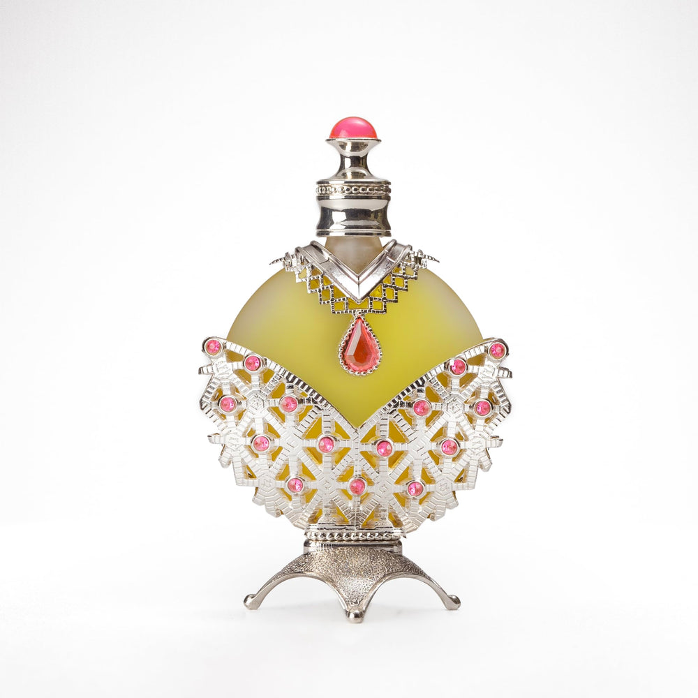 35 ml silver-hued perfume oil bottle, aromatic oriental fragrance for Women