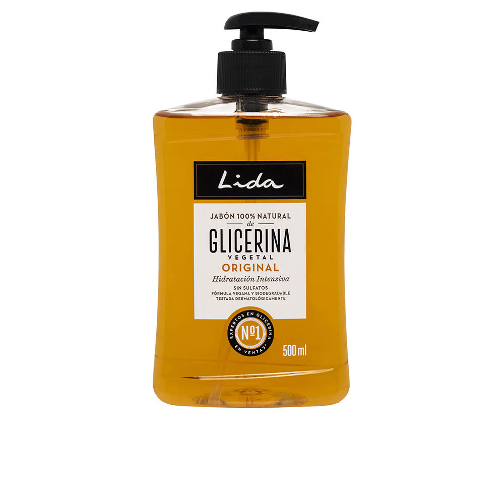 Transparent 500 ml pump gel bottle, glycerin and oat formula, Unisex bath product