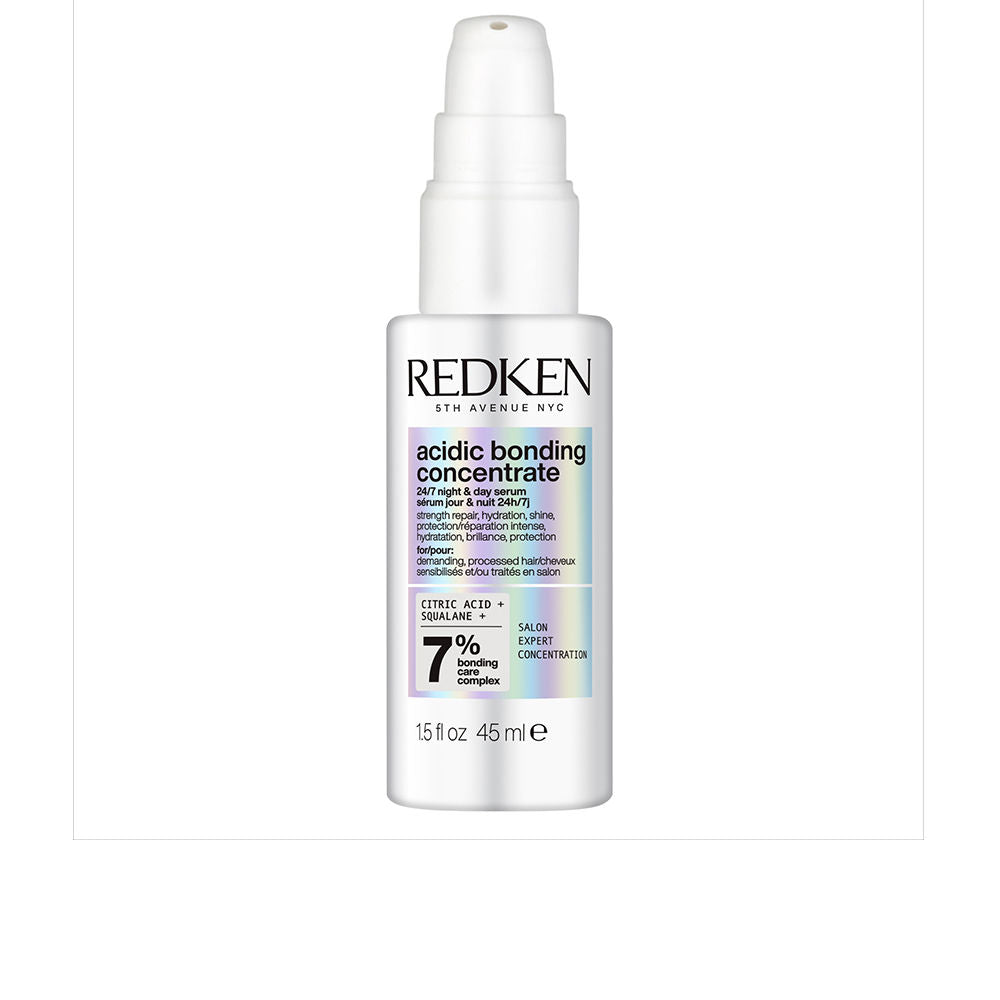 45 ml clear pump serum bottle for repairing damaged hair, lavender-scented