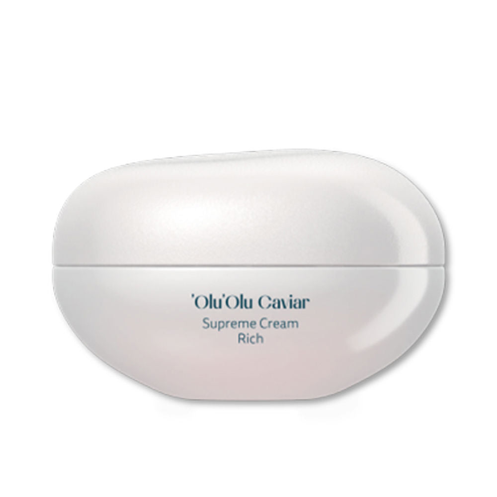 Declaré Minimalist white plastic cream container with rounded shape, smooth surface, two-part lid, printed front text