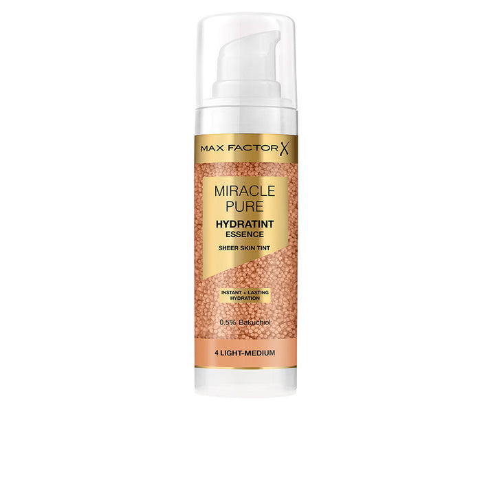 30 ml pump bottle of light–medium bakuchiol tinted hydrating serum